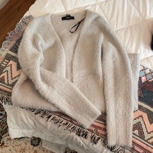 Forever 21 long fuzzy cardigan